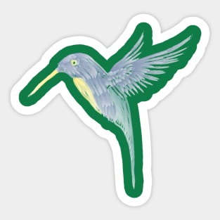 Watercolor Hummingbird Sticker